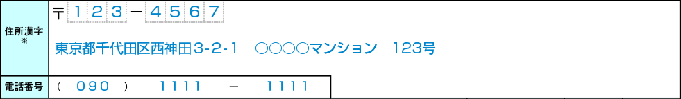 auアセットマネジメントDCプランの加入時に必要な「加入通知書兼運用指図書」内の「住所・電話番号」記載方法