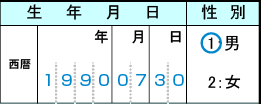 auアセットマネジメントDCプランの加入時に必要な「厚生年金基金・確定給付企業年金 移換申出書」内の「生年月日・性別」記載方法